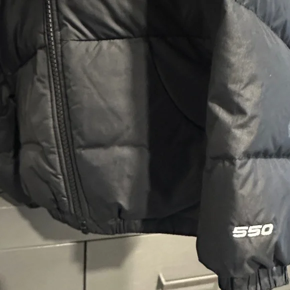 The North Face Black Hooded Fleece Winter Puffer Jacket Size 2T - Picture 4 of 6